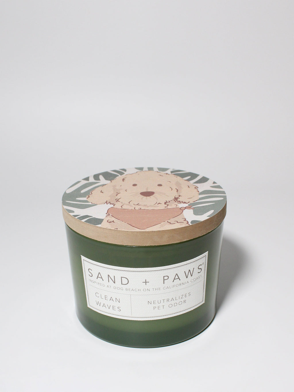 Sand + Paws Clean Waves 12 oz Cozy scented candle