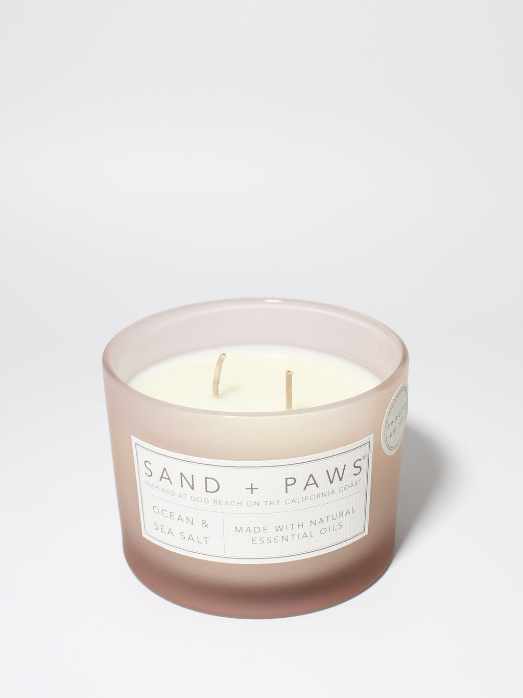 Sand + Paws Ocean & Sea Salt 12 oz Cozy scented candle