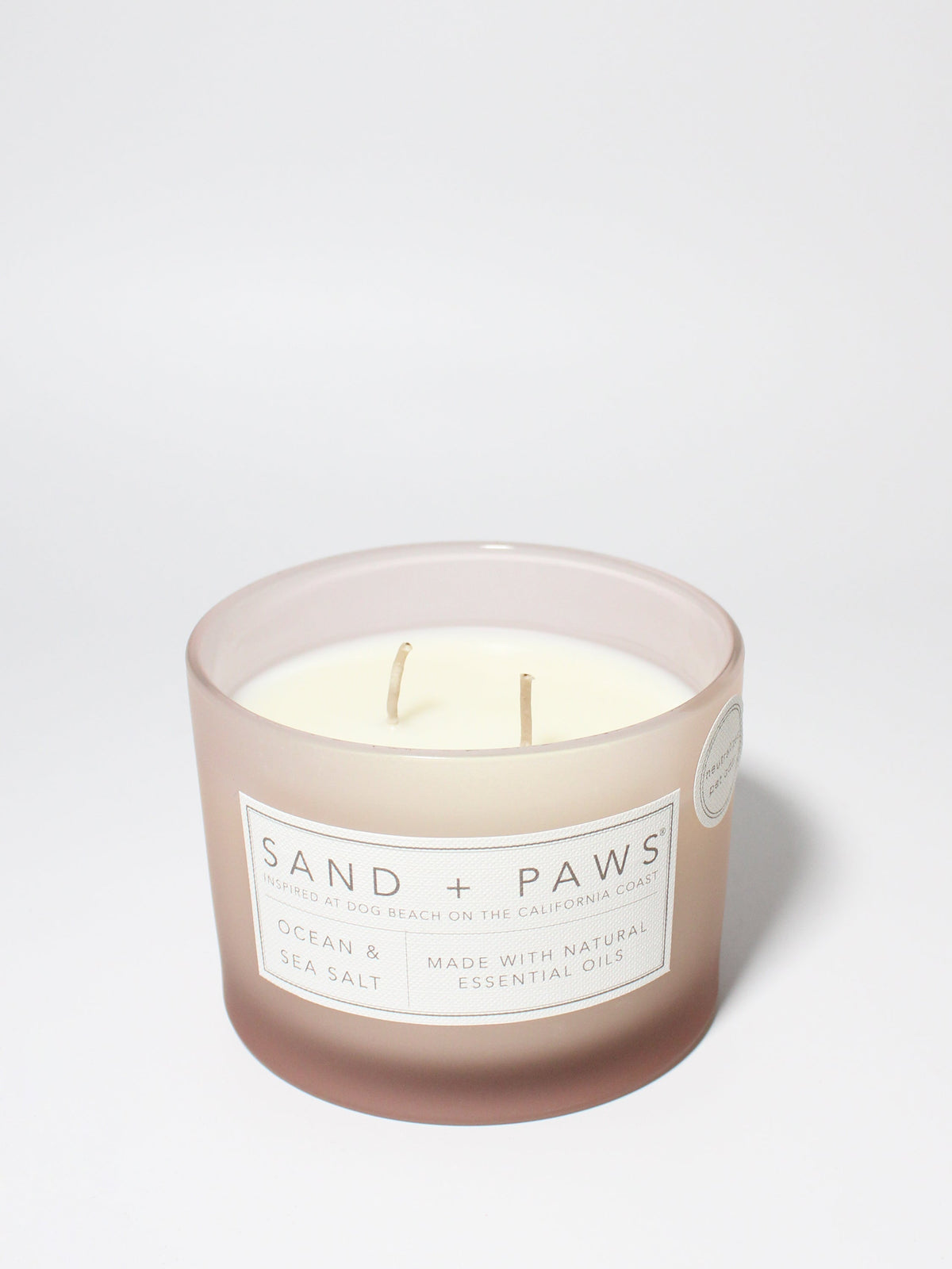 Sand + Paws Ocean & Sea Salt 12 oz Cozy scented candle