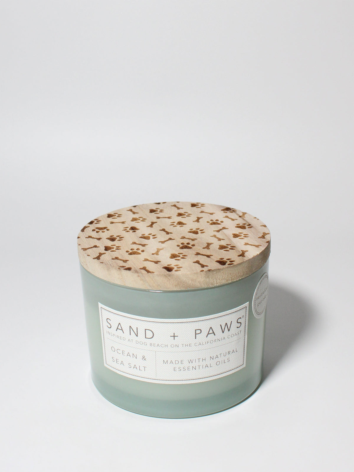 Sand + Paws Ocean & Sea Salt 12 oz Cozy scented candle