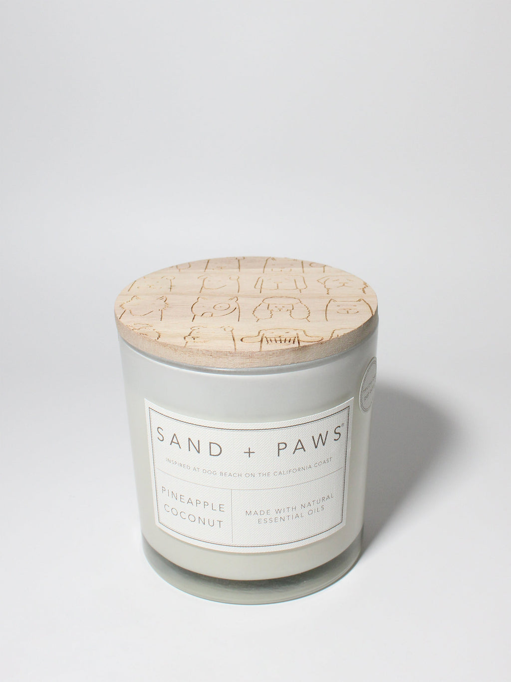 Sand + Paws Pineapple Coconut 21 oz Cozy scented candle