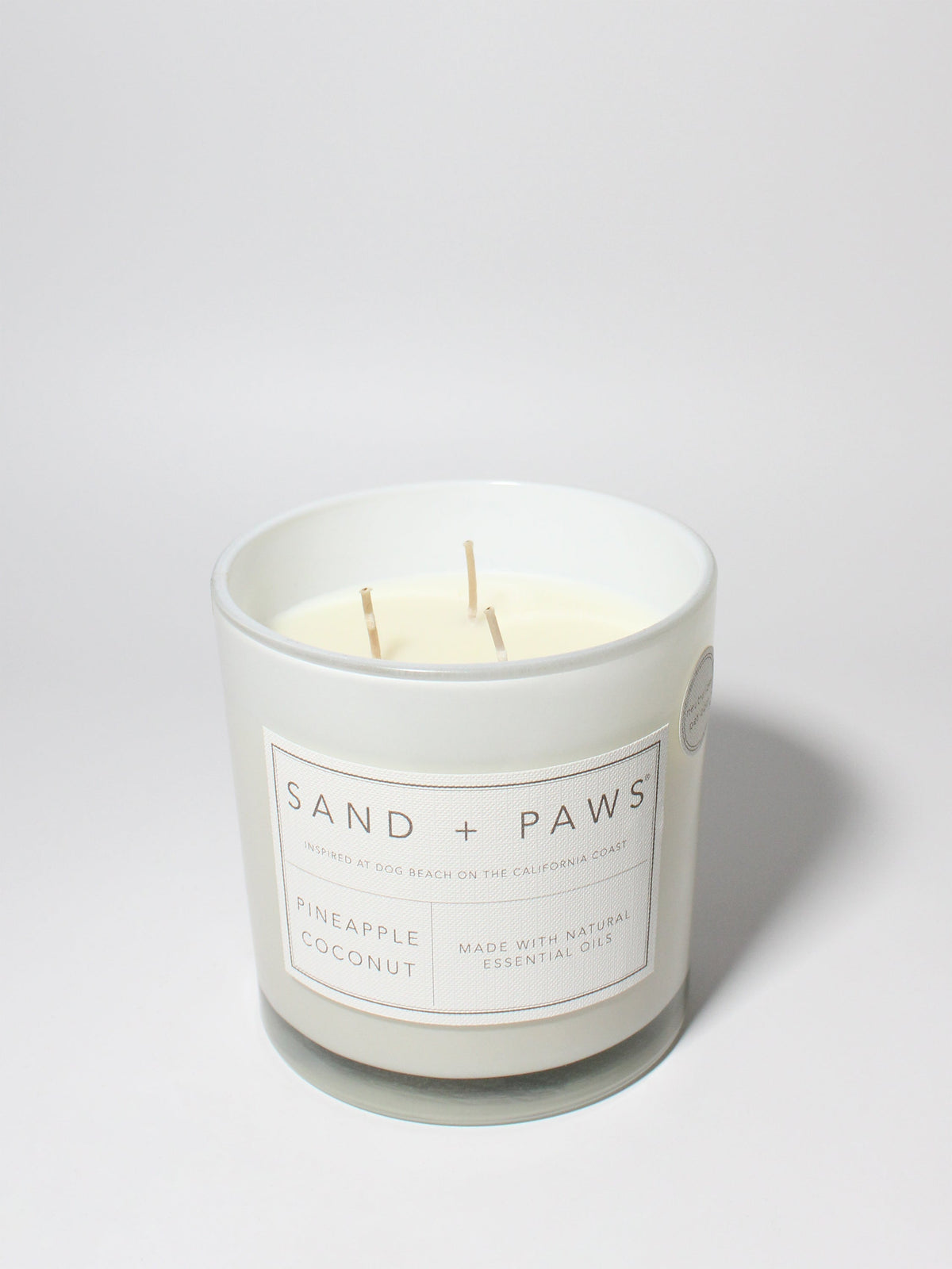Sand + Paws Pineapple Coconut 21 oz Cozy scented candle