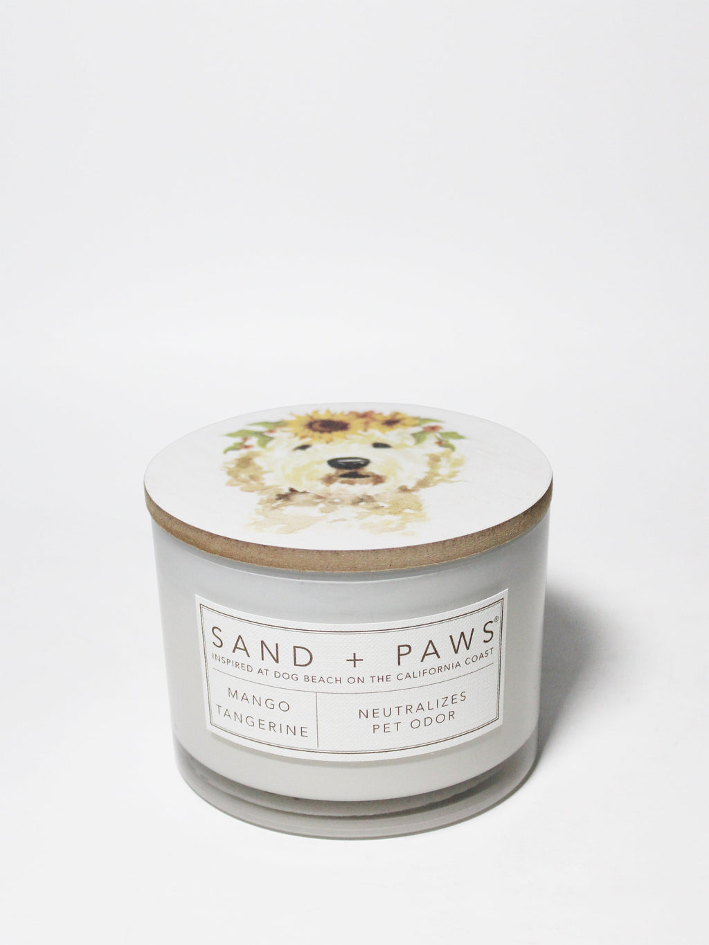 Sand + Paws Mango Tangerine 12 oz Cozy scented candle
