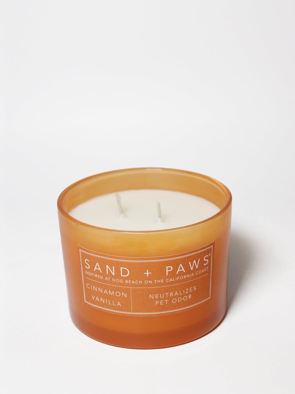 Sand + Paws Cinnamon Vanilla 12 oz Cozy scented candle