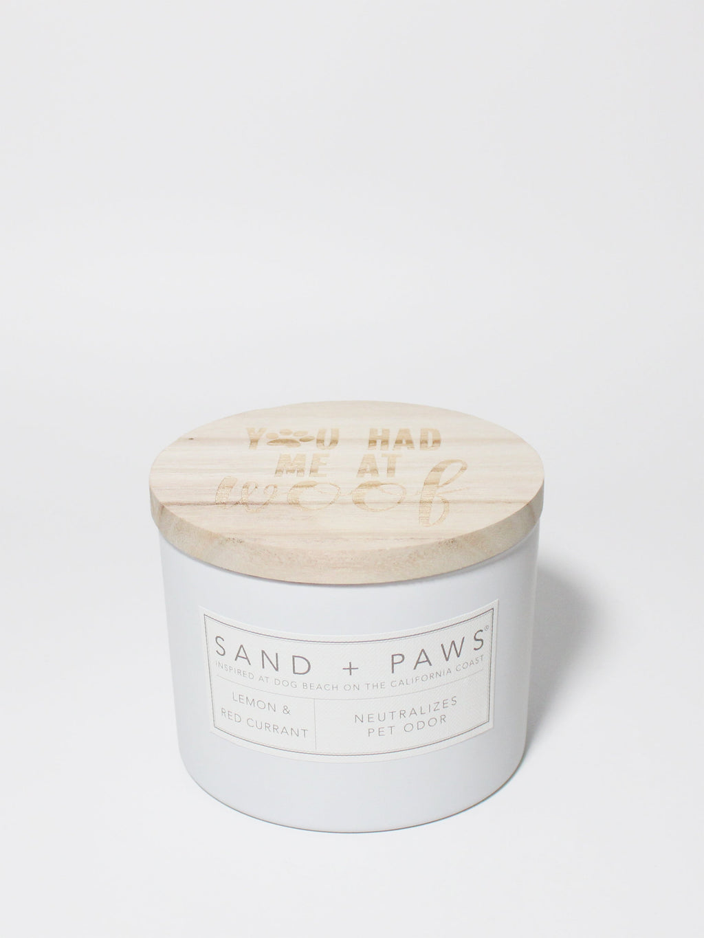 Sand + Paws Lemon & Red Currant 12 oz Cozy scented candle