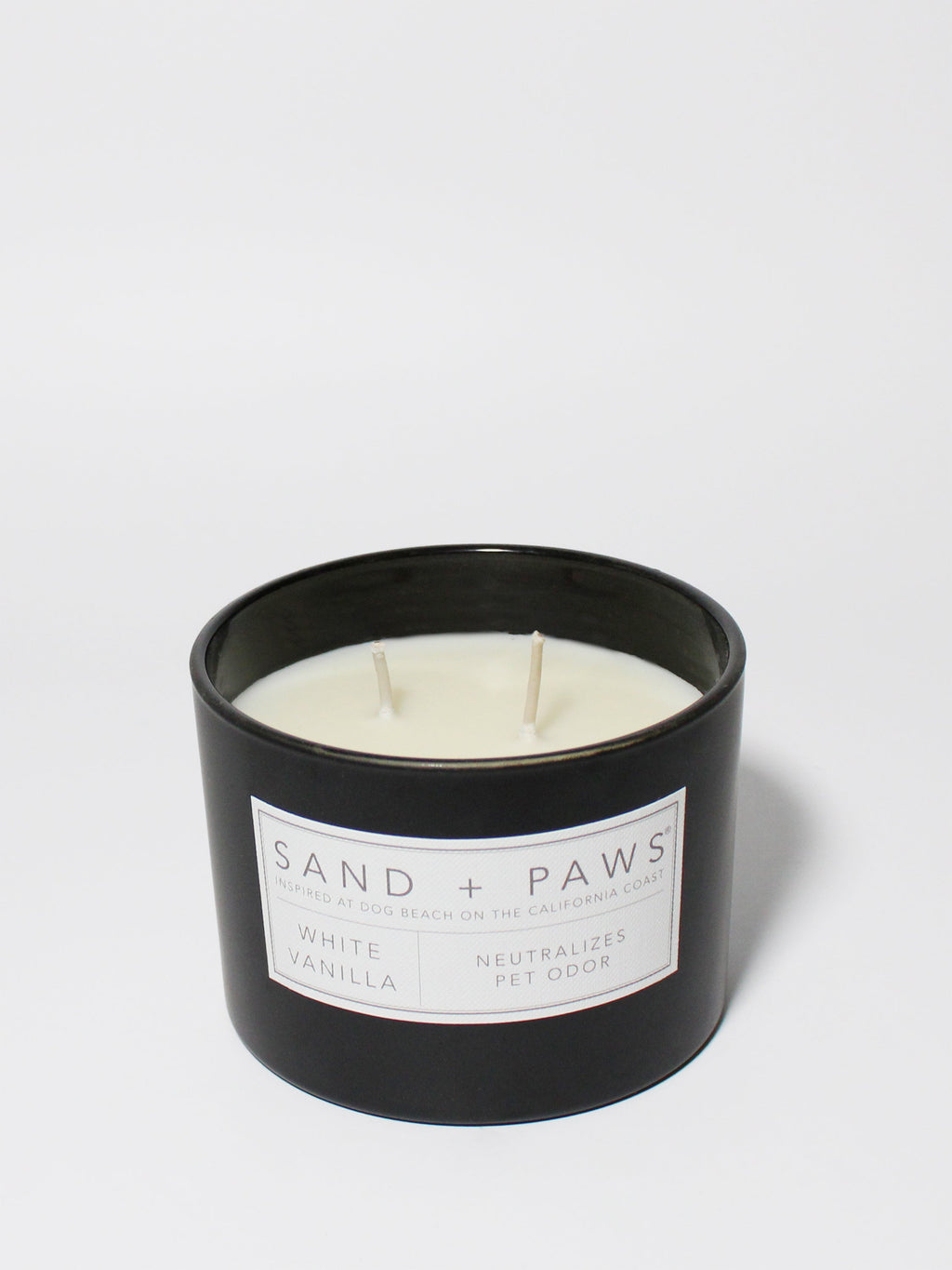 Sand + Paws White Vanilla 12 oz Cozy scented candle