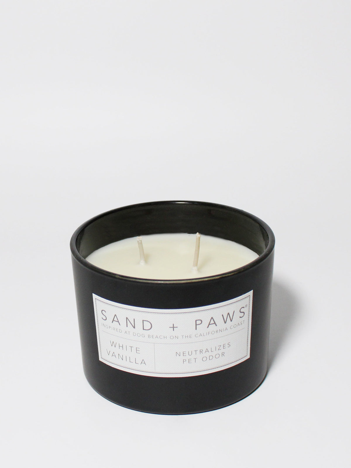 Sand + Paws White Vanilla 12 oz Cozy scented candle