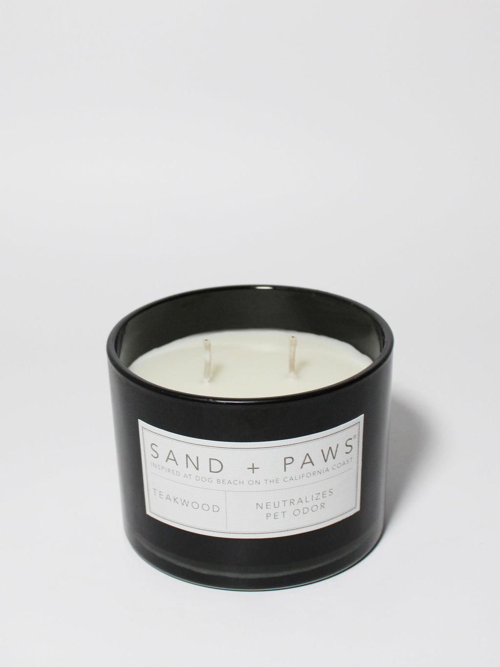 Sand + Paws Teakwood 12 oz Cozy scented candle
