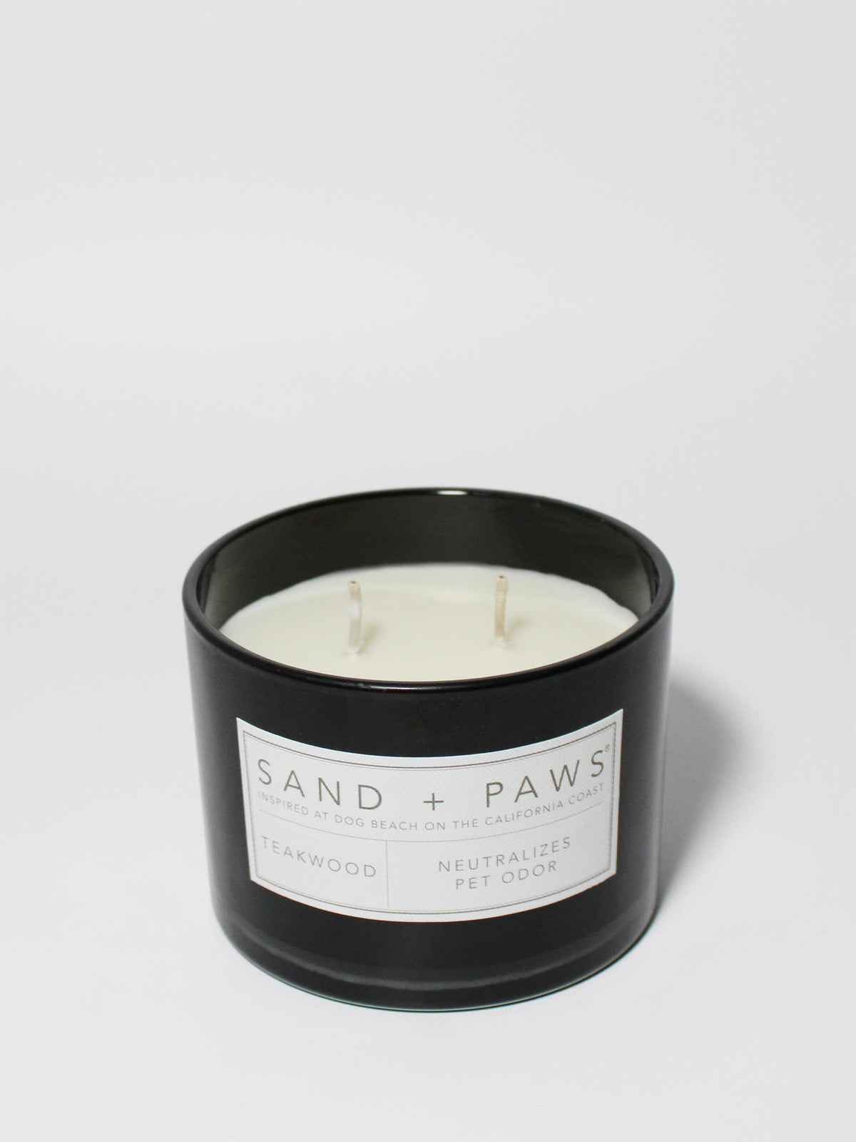 Sand + Paws Teakwood 12 oz Cozy scented candle