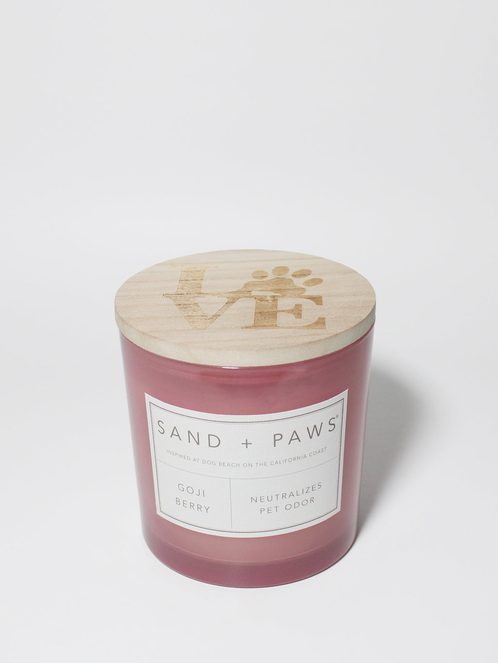 Sand + Paws Goji Berry 21 oz Cozy scented candle