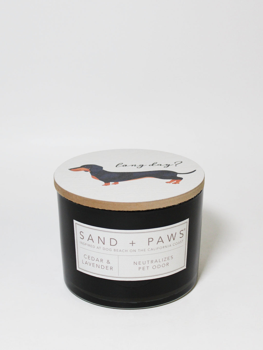 Sand + Paws Cedar & Lavender 12 oz Cozy scented candle