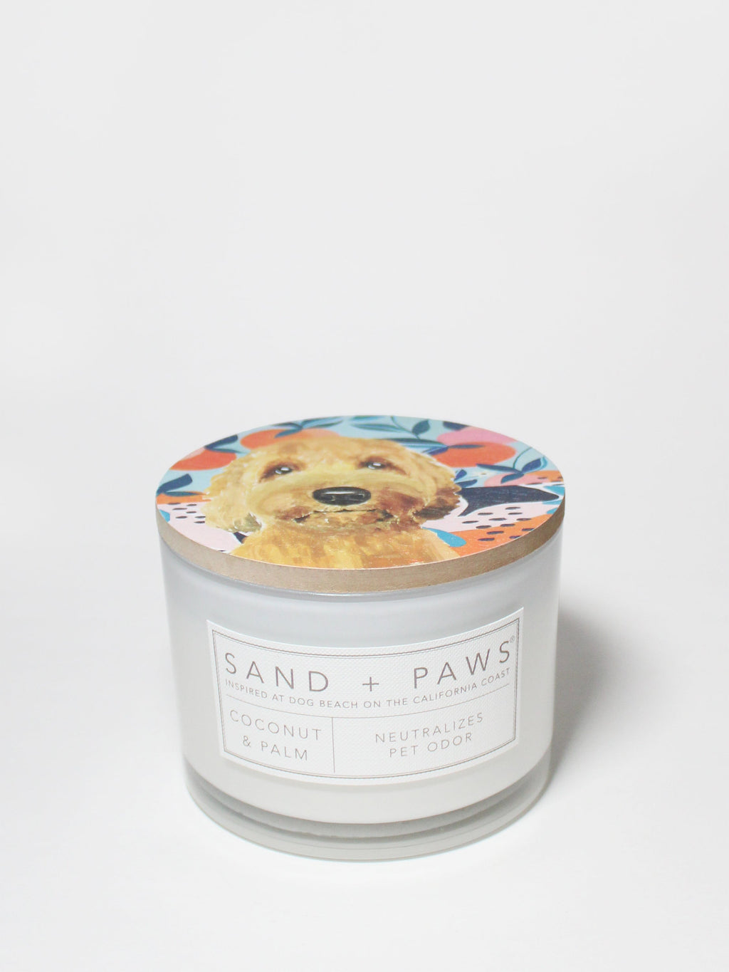 Sand + Paws Coconut & Palm 12 oz Cozy scented candle