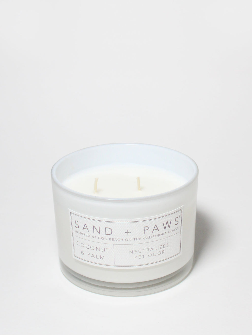 Sand + Paws Coconut & Palm 12 oz Cozy scented candle