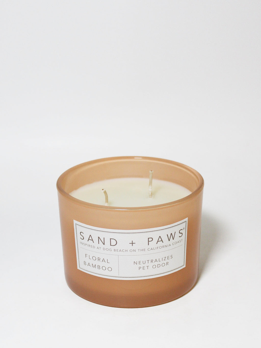 Sand + Paws Floral Bamboo 12 oz Cozy scented candle