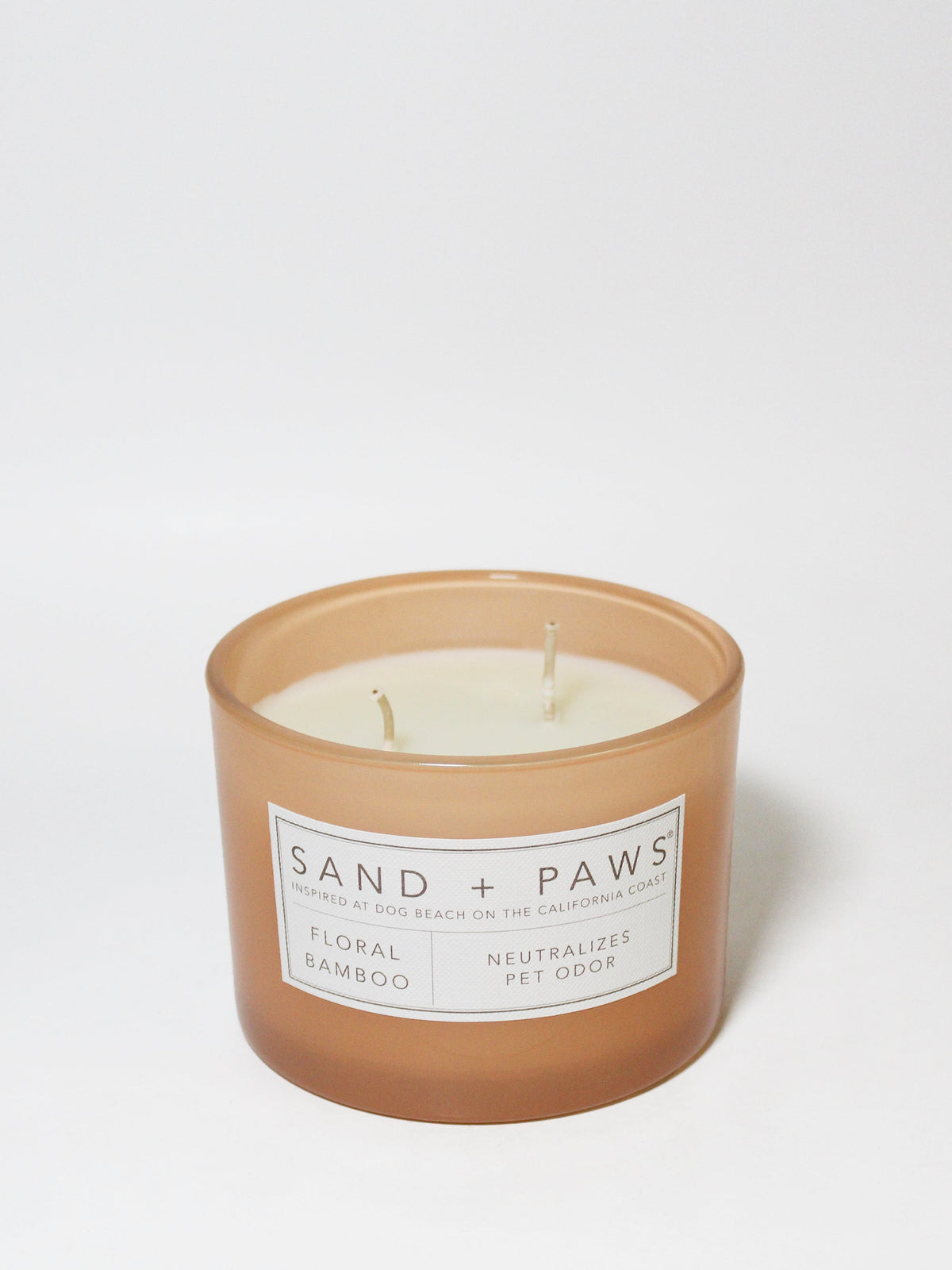 Sand + Paws Floral Bamboo 12 oz Cozy scented candle