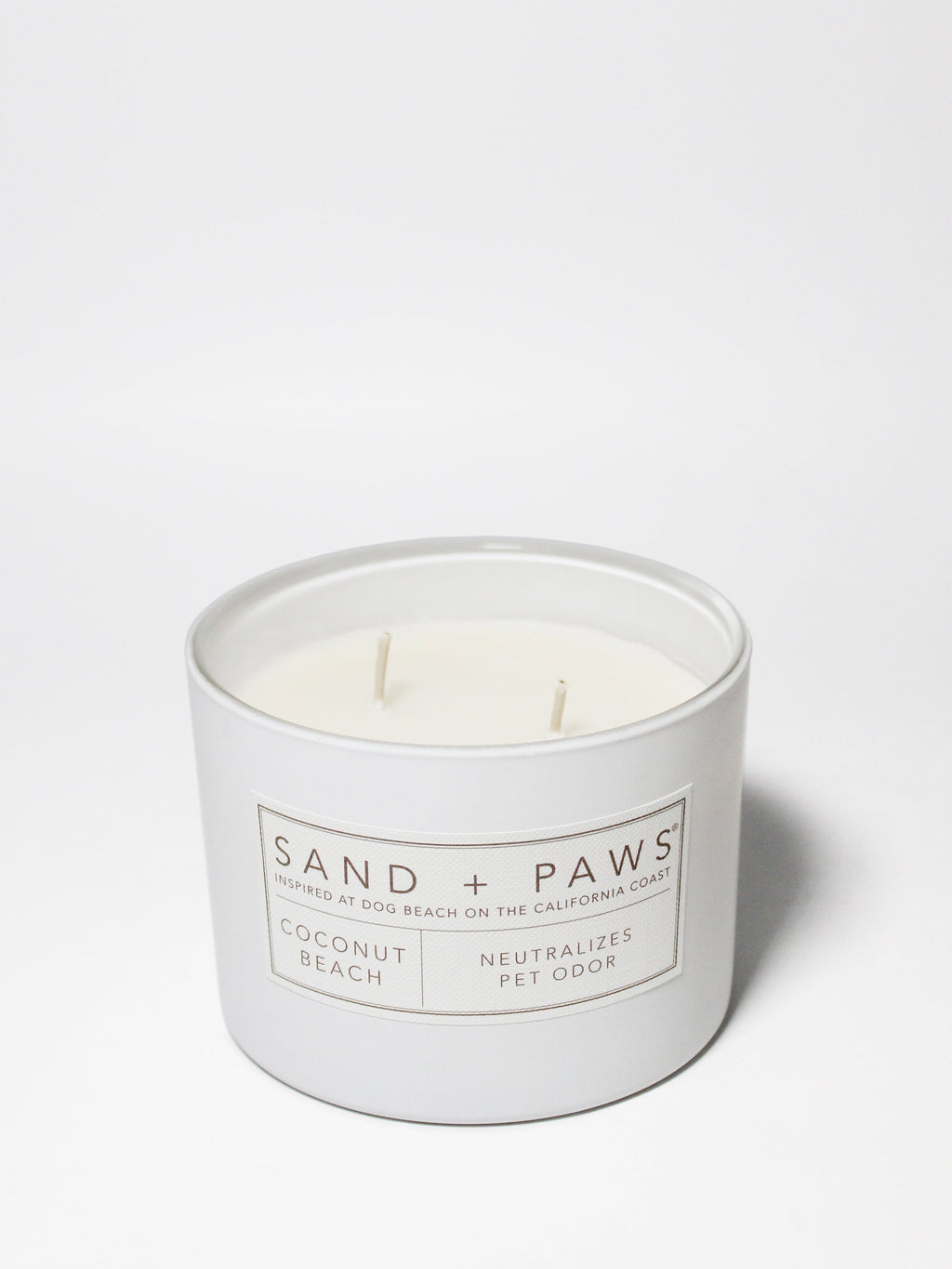 Sand + Paws Coconut Beach 12 oz Cozy scented candle