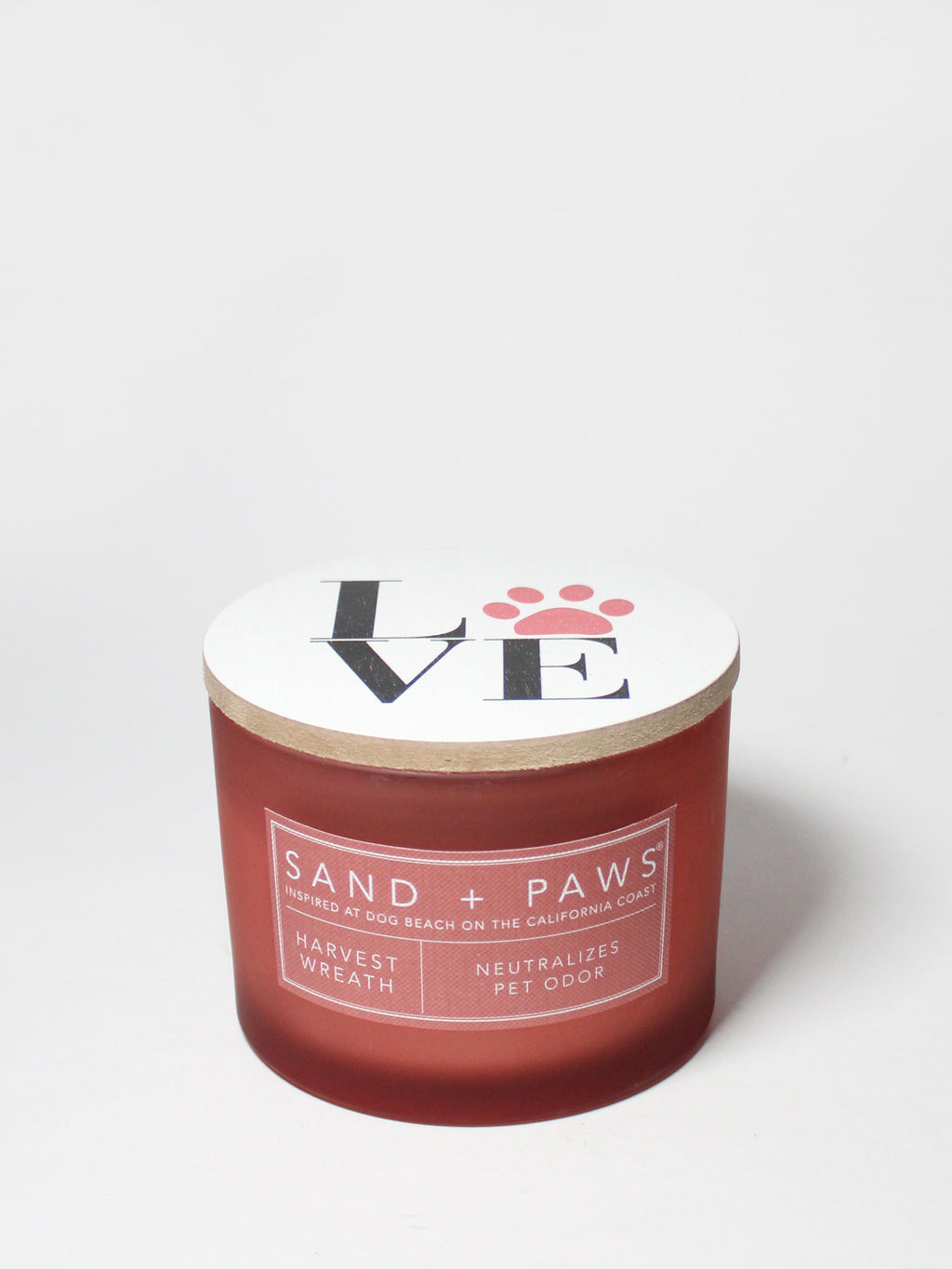 Sand + Paws Harvest Wreath 12 oz Cozy scented candle