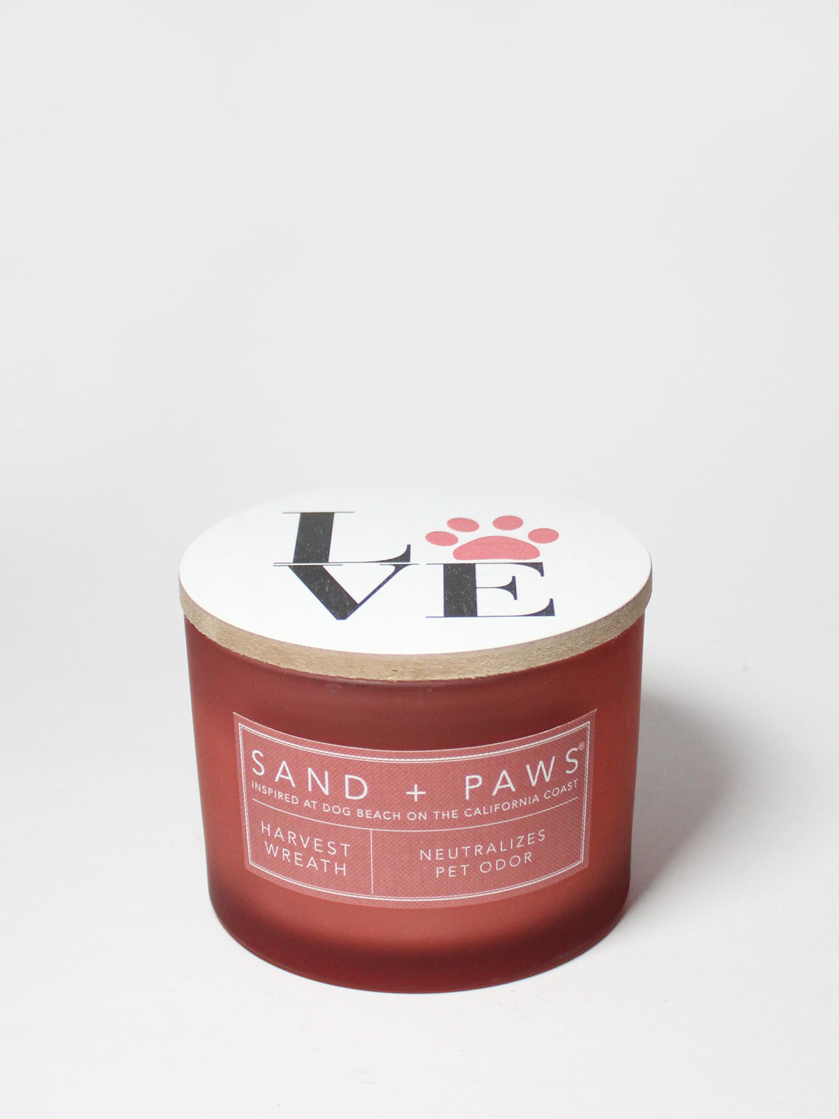 Sand + Paws Harvest Wreath 12 oz Cozy scented candle