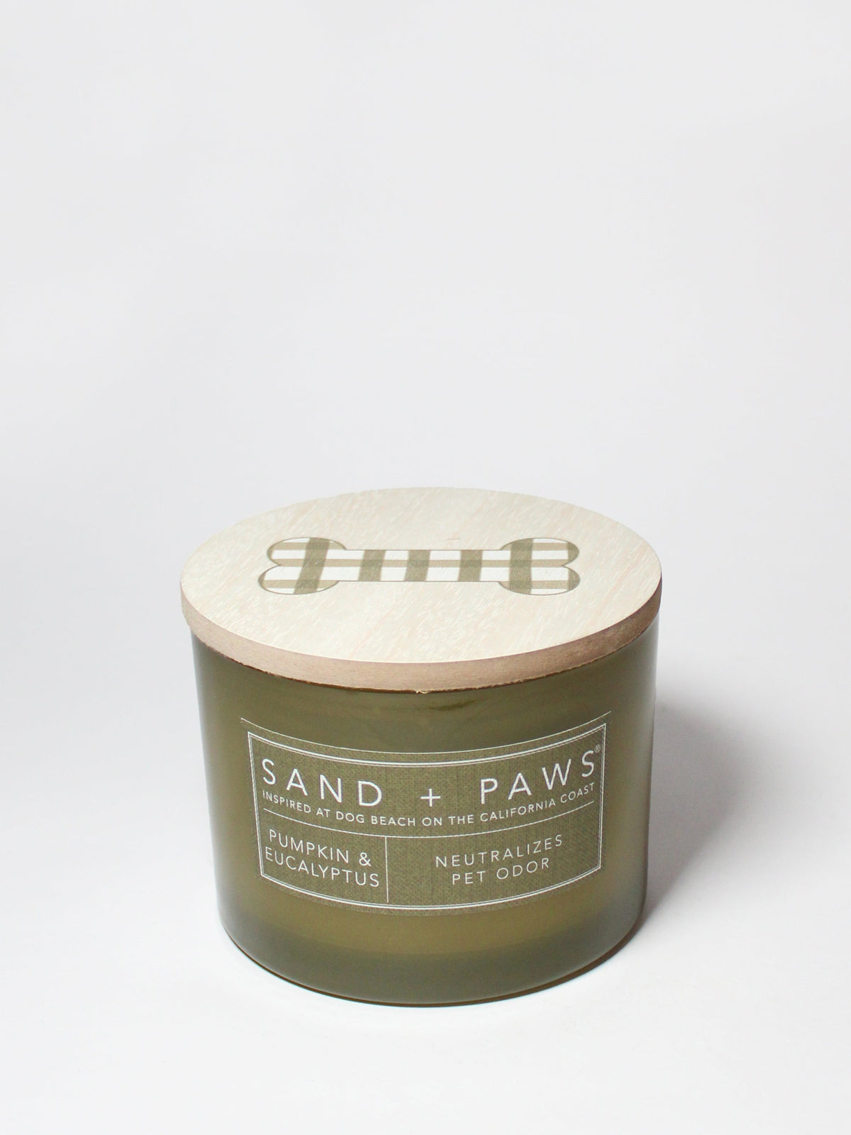 Sand + Paws Pumpkin & Eucalyptus 12 oz Cozy scented candle