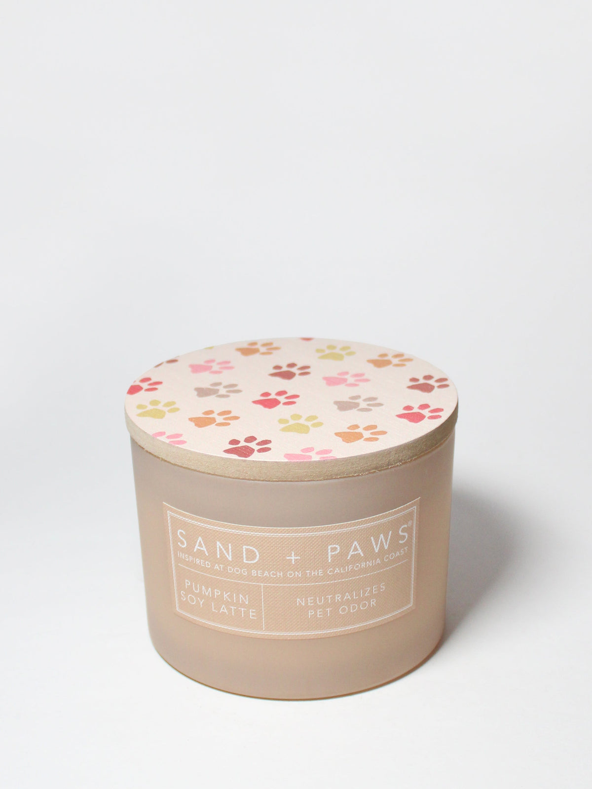 Sand + Paws Pumpkin Soy Latte 12 oz Cozy scented candle