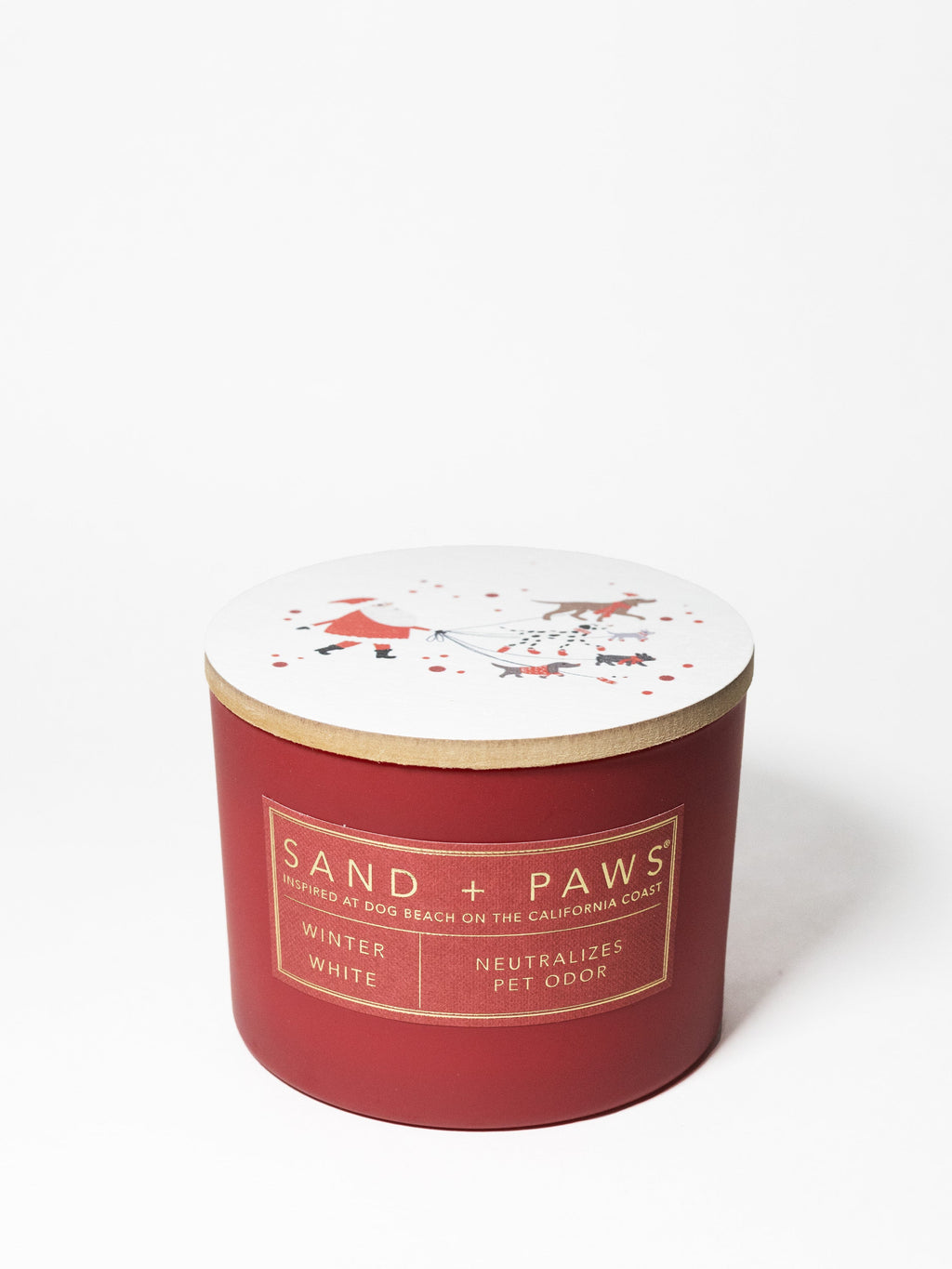 Sand + Paws Winter White 12 oz Cozy scented candle