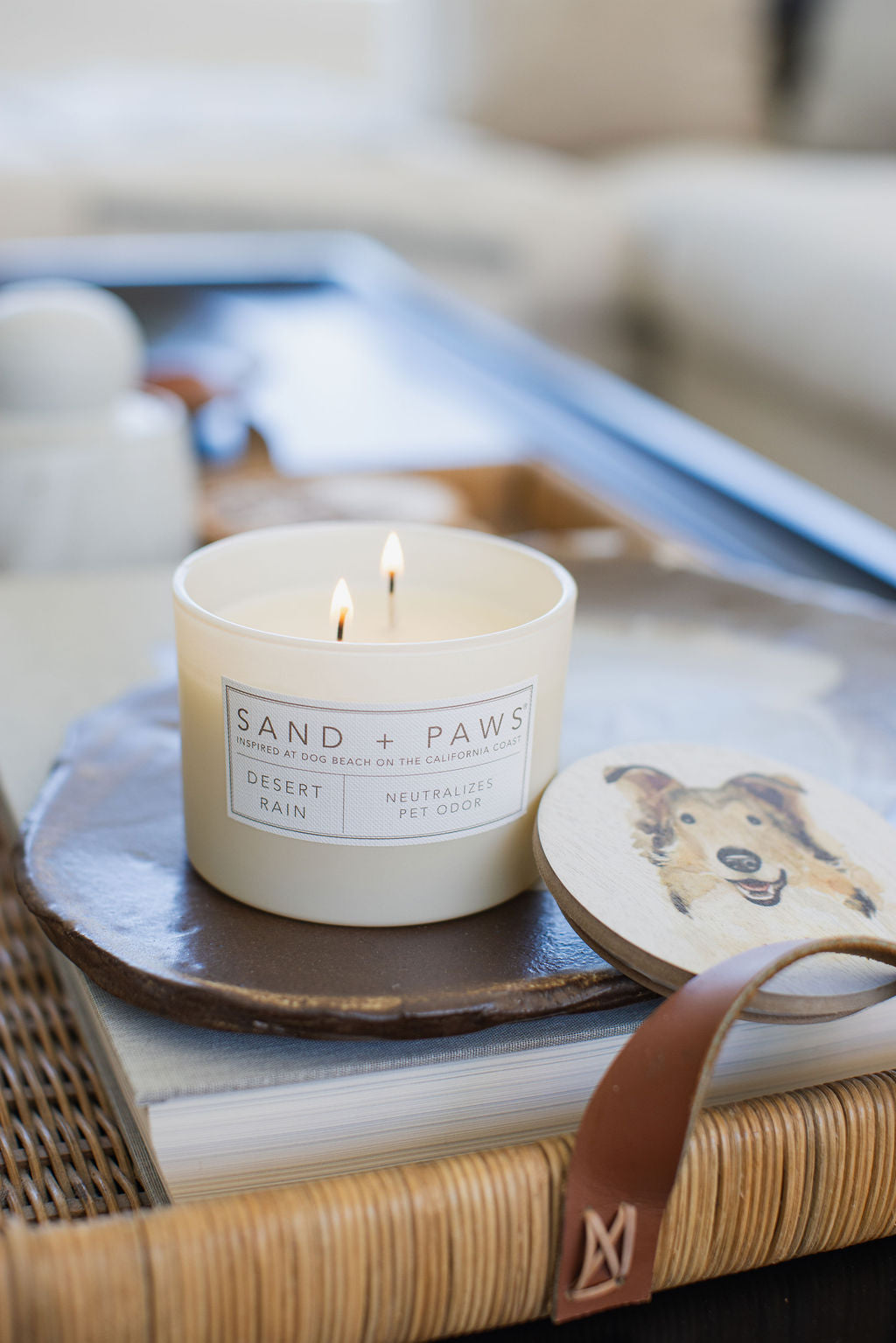 Sand + Paws Desert Rain 12 oz Cozy scented candle