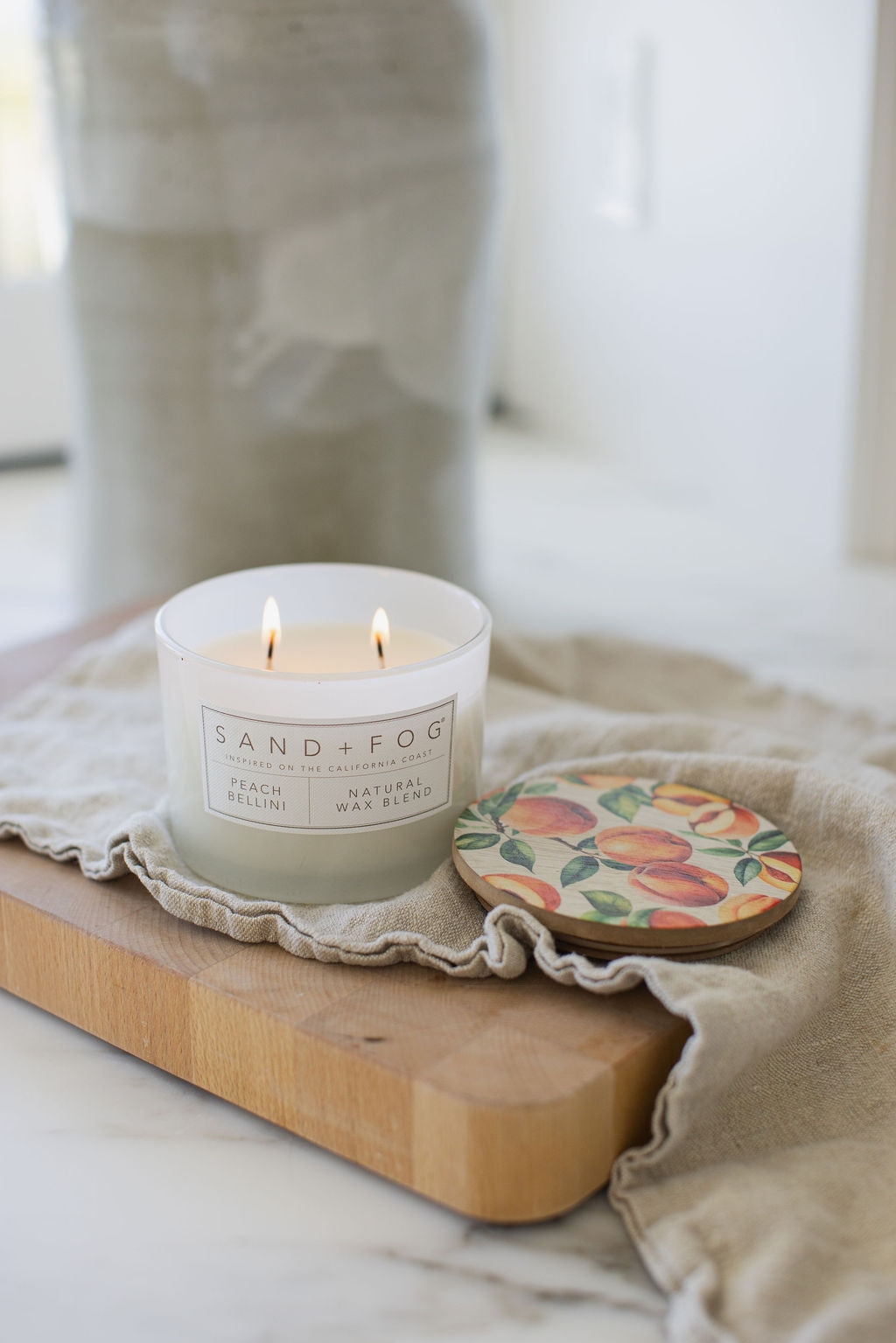 Peach Bellini 12 oz Cozy scented candle