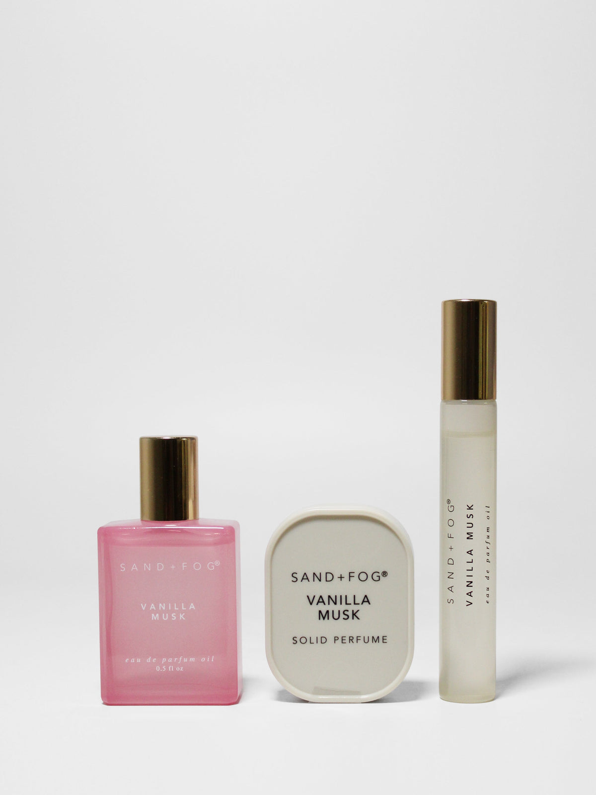 Perfume Oil Long-lasting Rollerballs and Solid Perfume Set - Vanilla Musk