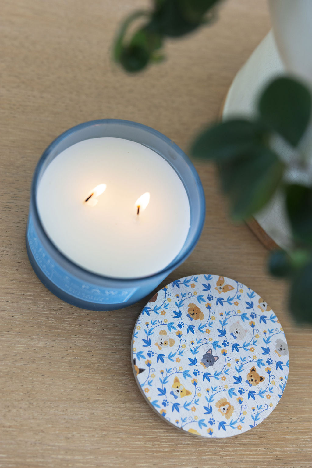 Sand + Paws Ocean & Driftwood 12 oz Cozy scented candle