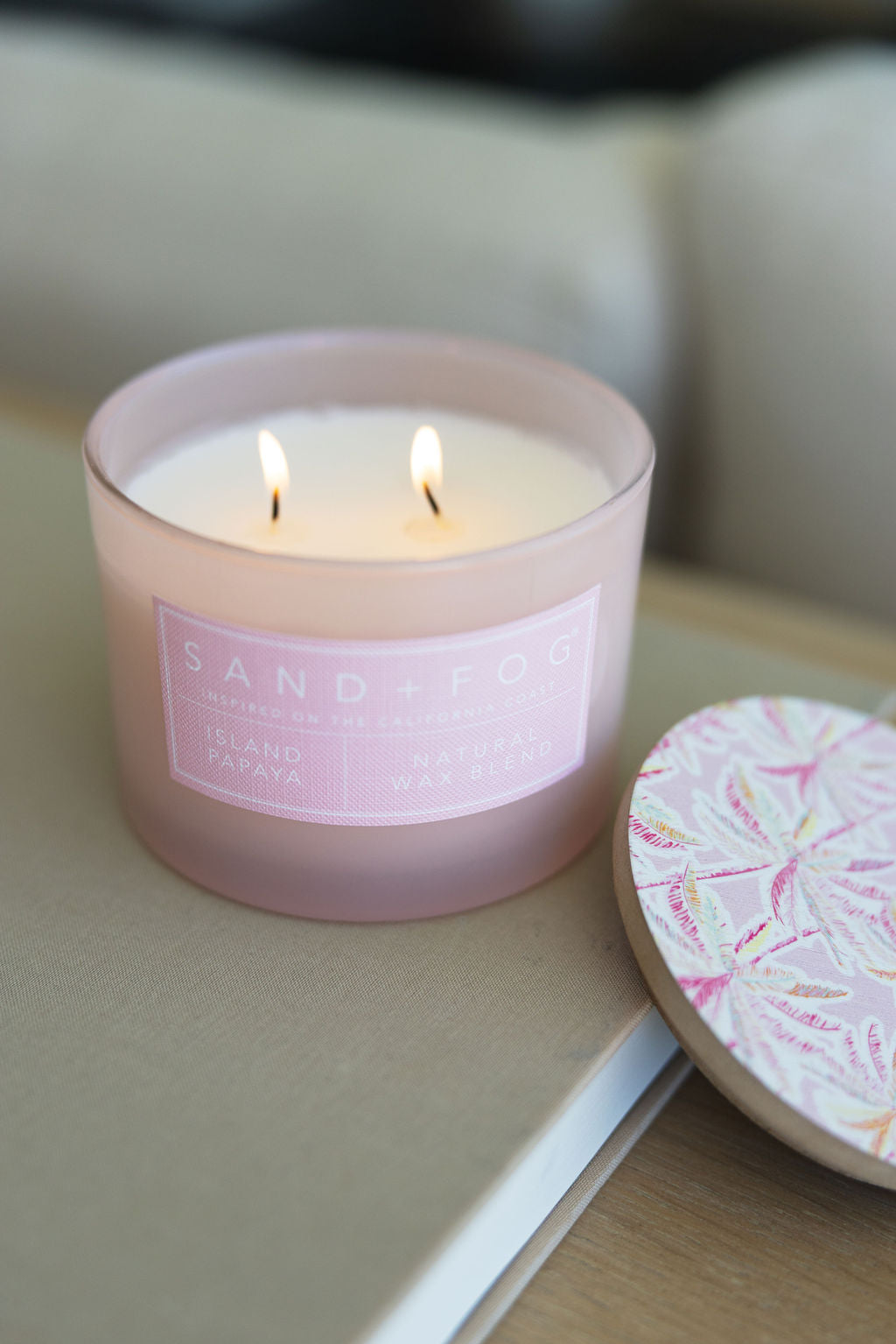 Island Papaya 12 oz Cozy scented candle