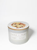 Sand + Paws Cashmere & Linen 12 oz Cozy scented candle