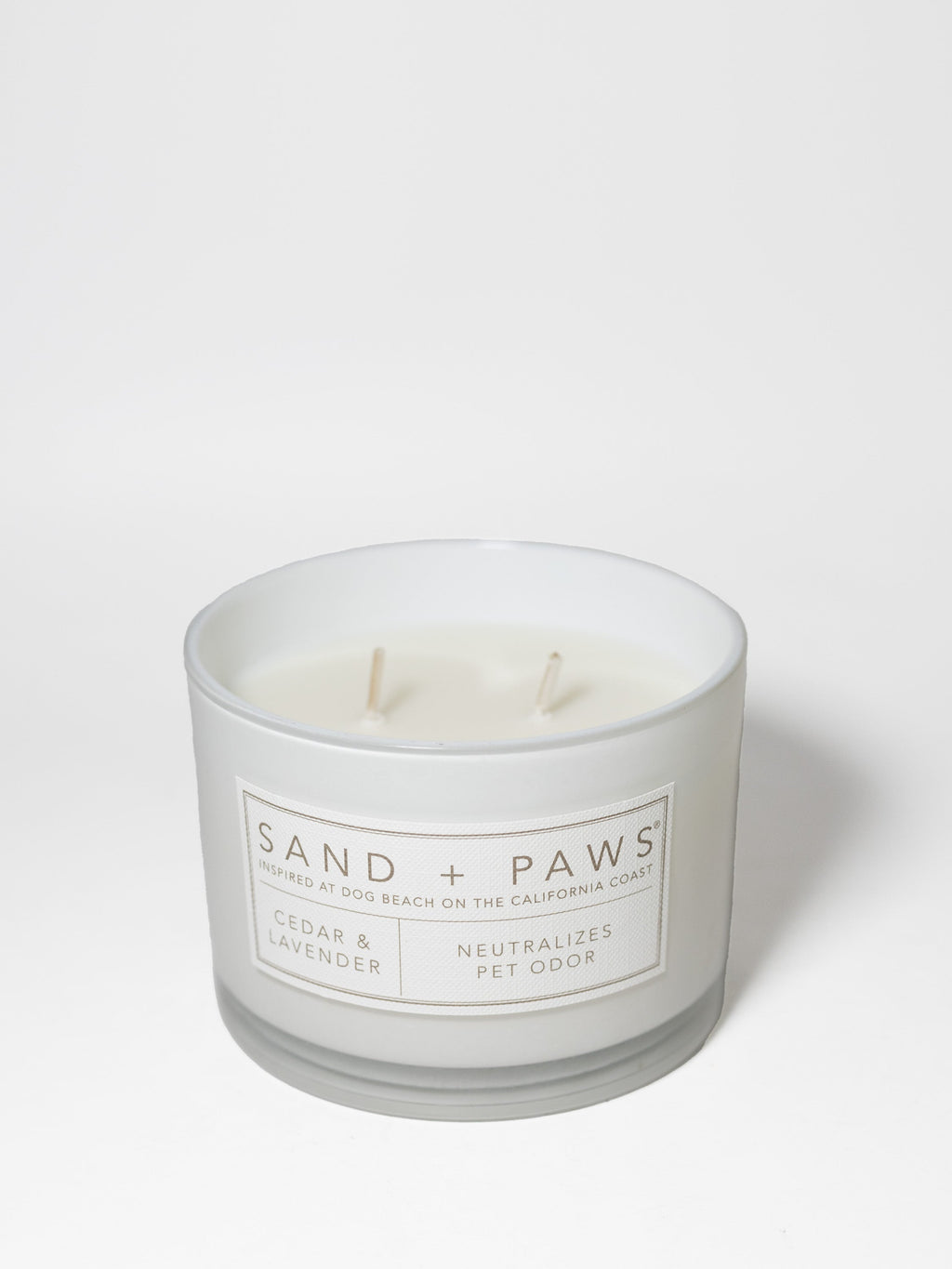 Sand + Paws Cedar & Lavender 12 oz Cozy scented candle