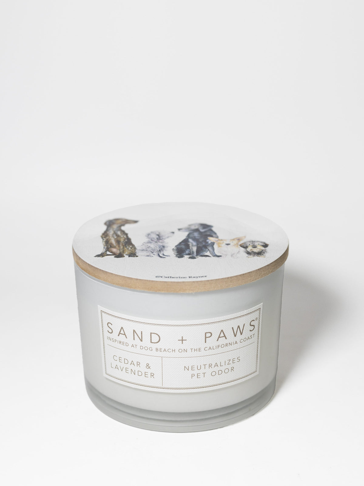 Sand + Paws Cedar & Lavender 12 oz Cozy scented candle