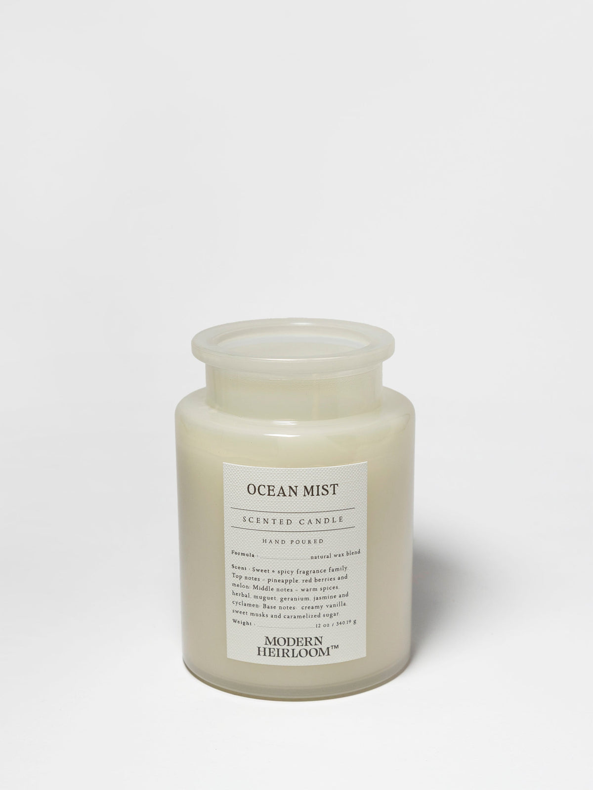 Ocean Mist 12 oz Cozy scented candle