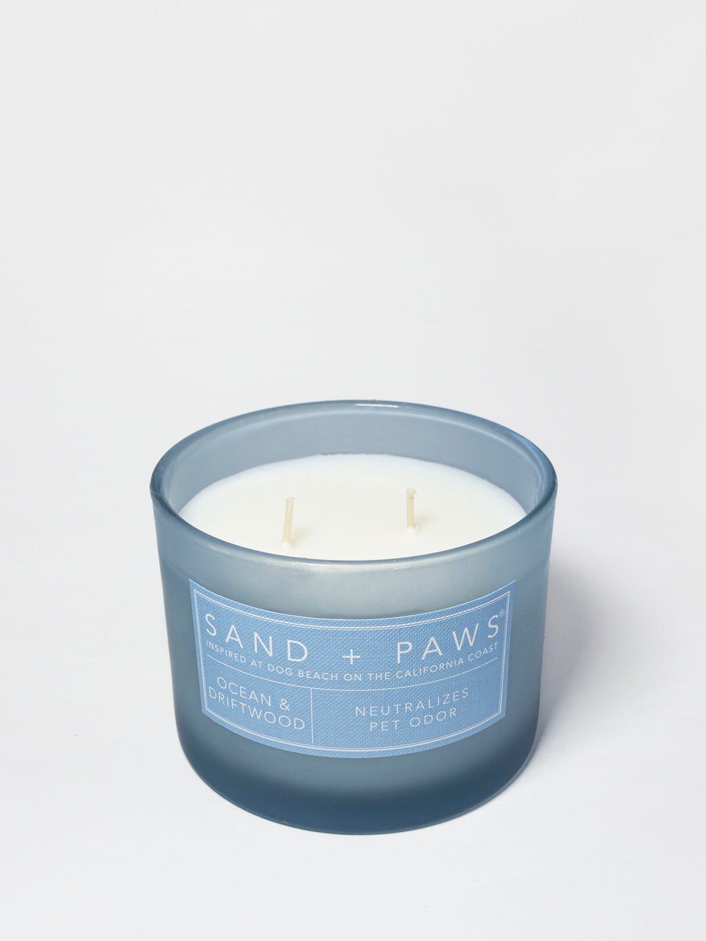 Sand + Paws Ocean & Driftwood 12 oz Cozy scented candle