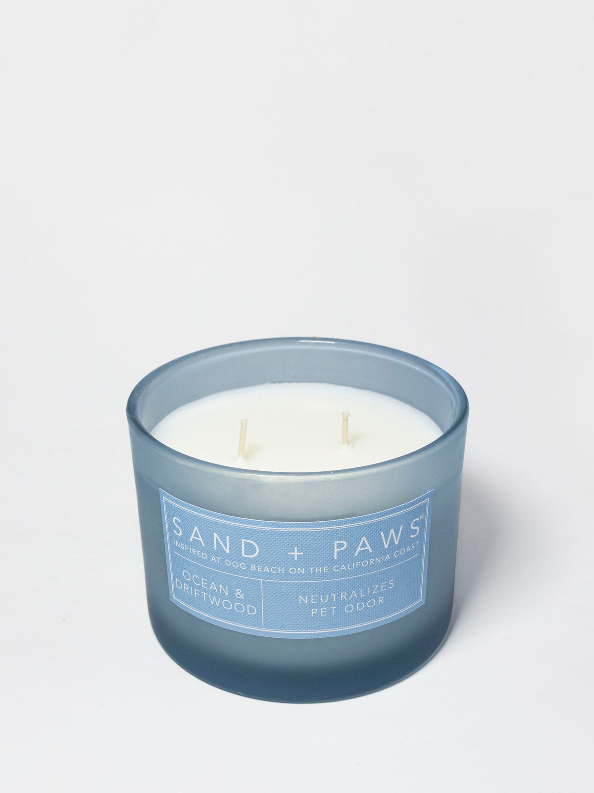 Sand + Paws Ocean & Driftwood 12 oz Cozy scented candle