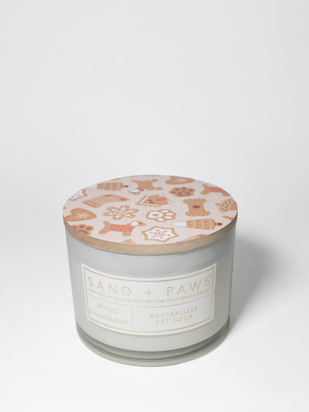 Sand + Paws Spiced Gingerbread 12 oz Cozy scented candle